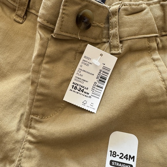 Children’s place khaki pants size 18-24m nwt smoke free pet free home - Picture 3 of 5